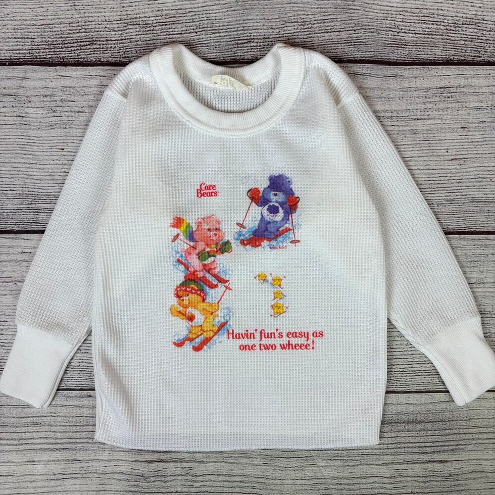 Vintage 1980s Care Bears Havin' Fun Is Easy Thermal Shirt